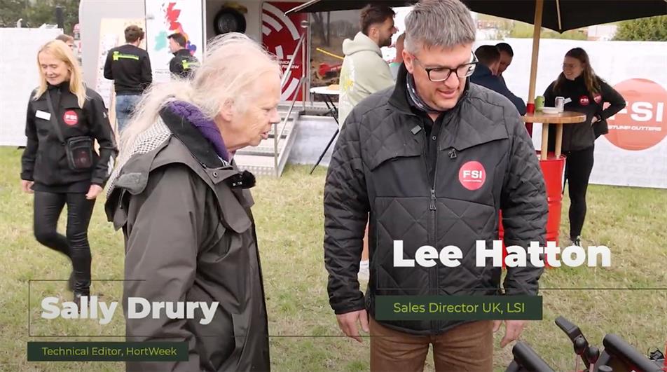 HortWeek's Sally Drury and LSI's Lee Hatton at APF Show 2024